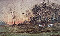 Malharro. Estudio de terreno a la caída de la tarde, 1890
