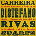 Afiche Carreira, Distefano, Rivas, Suarez, Galería Lirolay 
