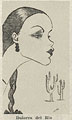 Yente. Caricatura de Dolores del Río