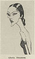 Yente. Caricatura de Gloria Swanson